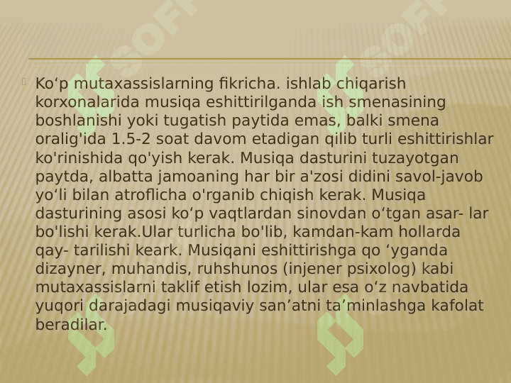 Mavzu : ERGANOMIKADA FIZOLOGIK 
TALABLARNI QO’LLASH 6