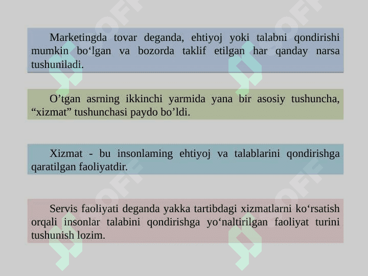 Tovar siyosati 6