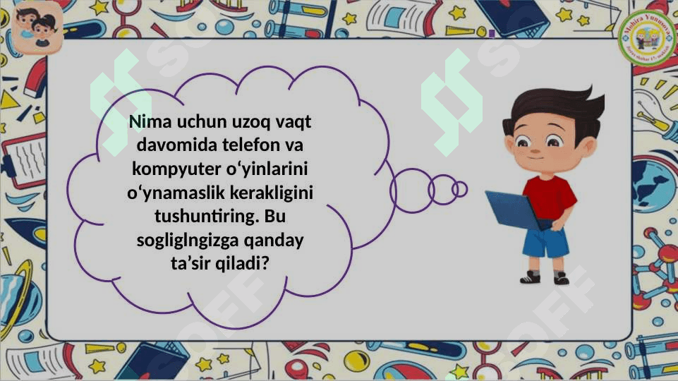 Salomatlik va xavsizlik 2-sinf 8