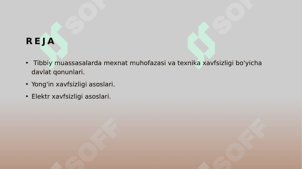 Tibbiy muassasalarda mexnat muhofazasi va texnika xavfsizligi 2