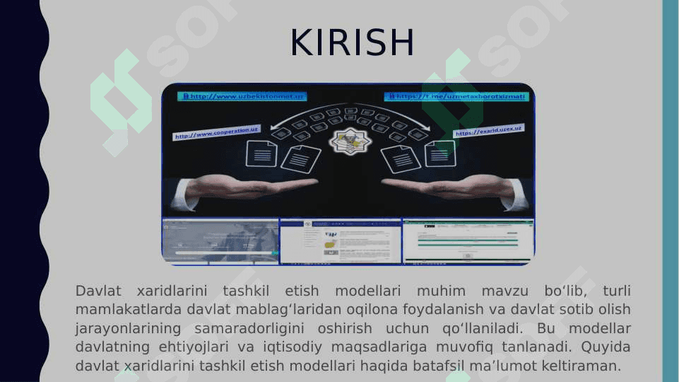 Davlat xaridlarini tashkil etish modellari 2