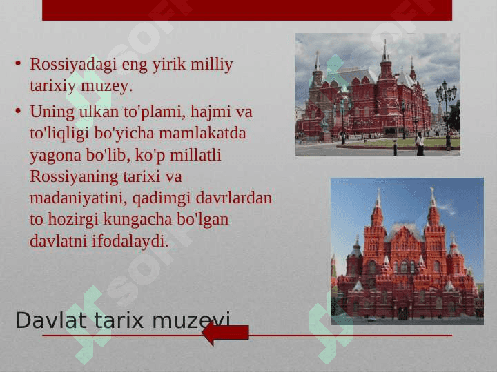SSSR (Rossiy Federatsiyasi) ning tarixiy muzeyi (2) 2