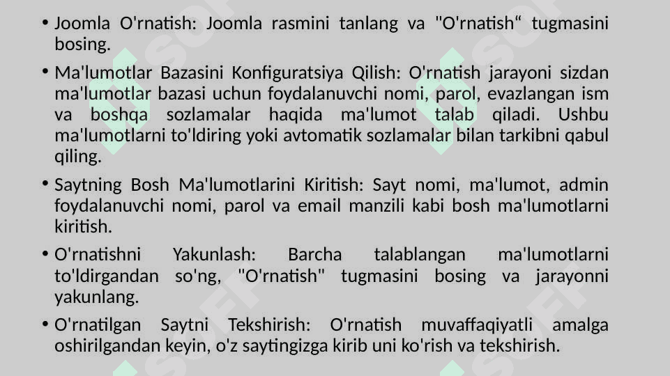 JOOMLA ORQALI VEB-SAYTNI YARATISH 3