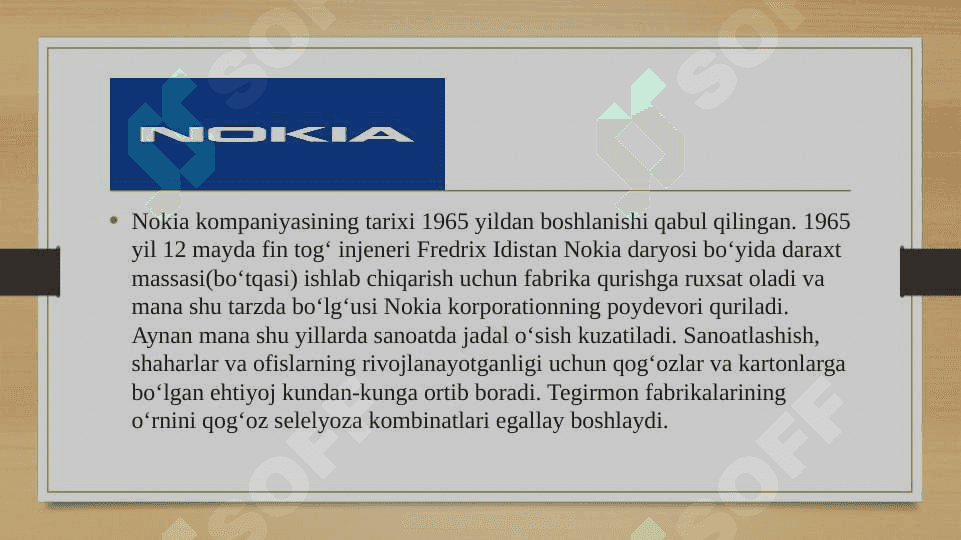 Nokia kampaniyasining strategik boshqaruvi va statistik tahlili 4
