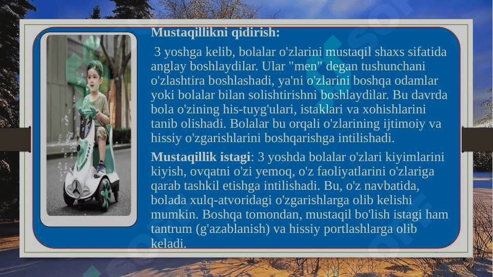 3-yosh inqirozi uning sabablari va alomatlari 8