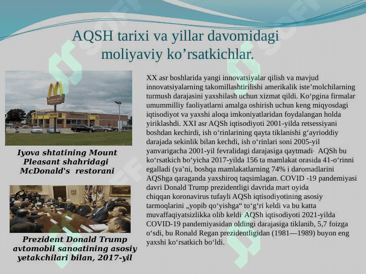 RIVOJLANGAN DAVLATLARDA  QARZ DINAMIKASI 5