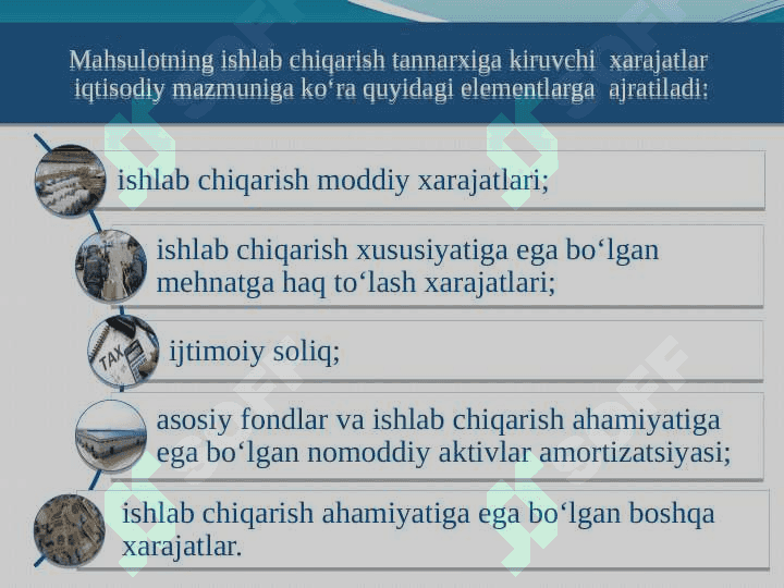 Ishlab chiqarish va xarajatlar hisobi pptx 4