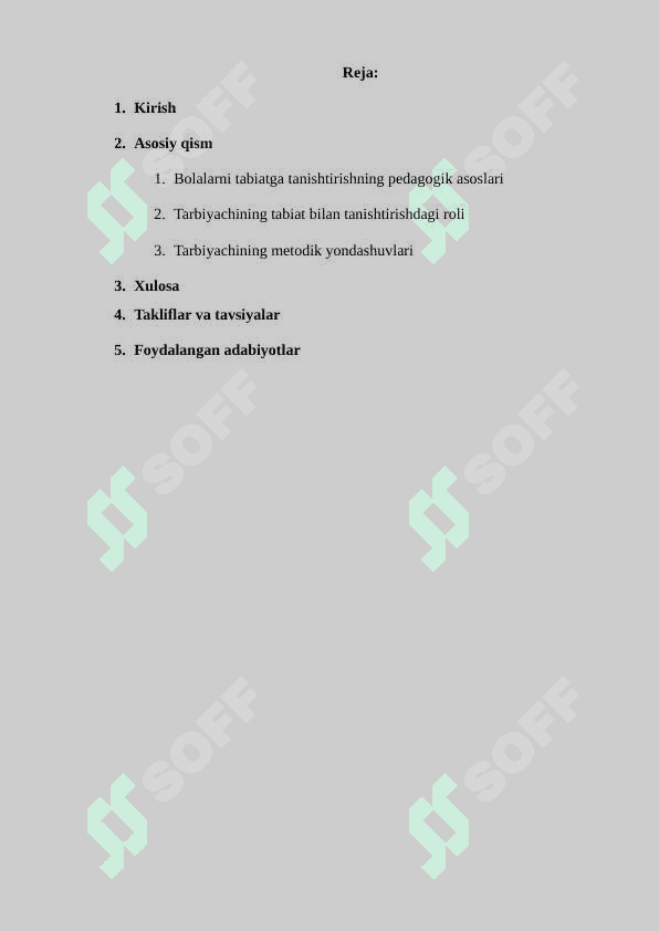 Bolalarni tabiat bilan tanishtirishda tarbiyachining o'rni 2