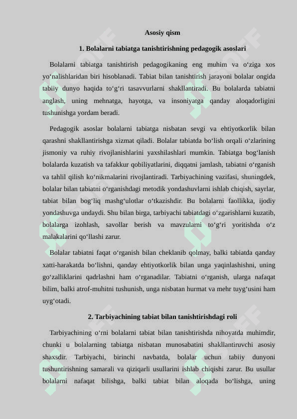 Bolalarni tabiat bilan tanishtirishda tarbiyachining o'rni 4