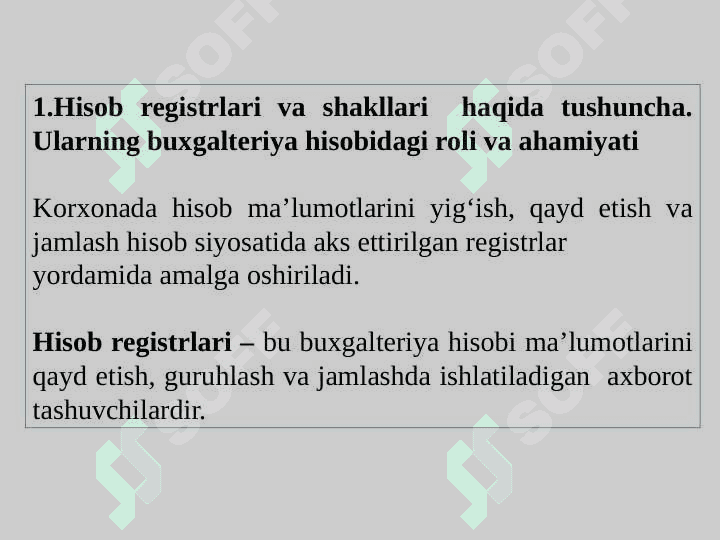 BUXGALTERIYA HISOBINING REGISTRLARI VA SHAKLLARI pptx 2