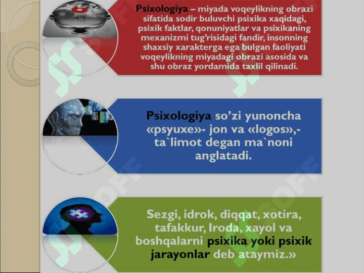 Umumiy psixologiya faniga kirish 3