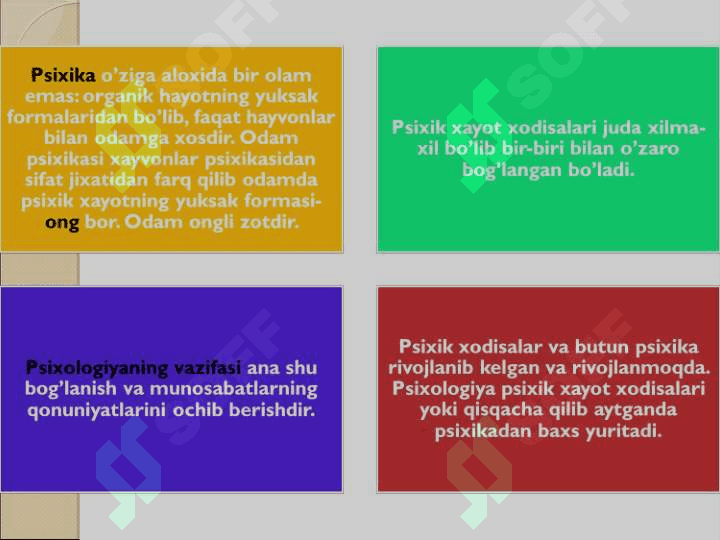 Umumiy psixologiya faniga kirish 8