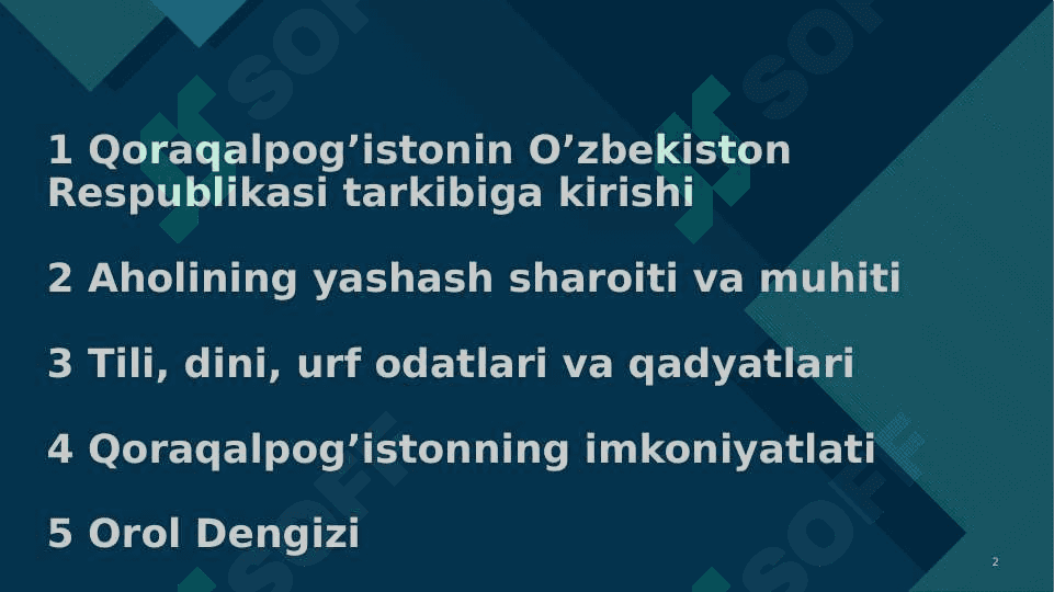 Mustaqillik yillarida Qoraqalpog’iston Respublikasi 2