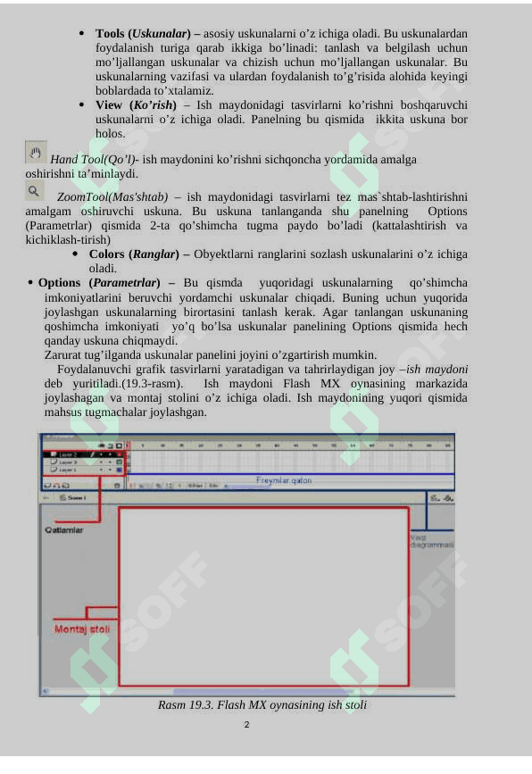 Flash MX da ishlash asoslari. 2