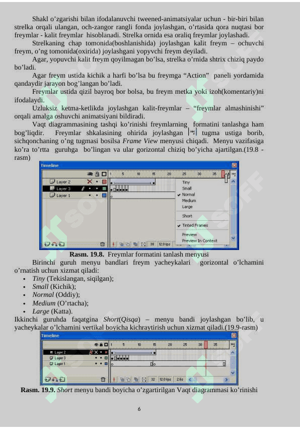 Flash MX da ishlash asoslari. 6