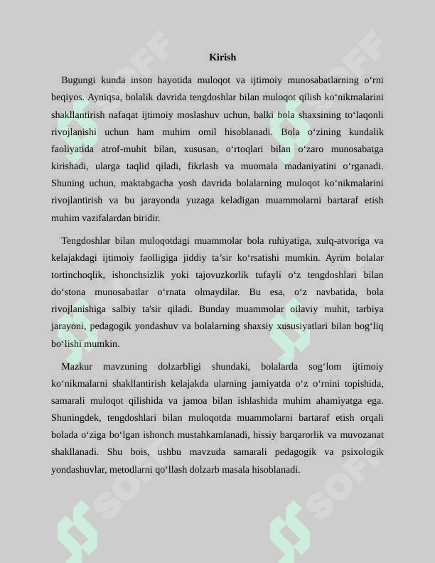 Tengdoshlari bilan muloqat qilishdagi muammolarni bartaraf etish 3