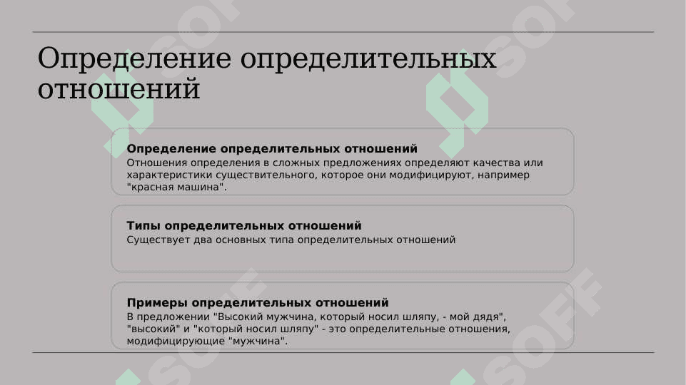 Выражение определительных 3