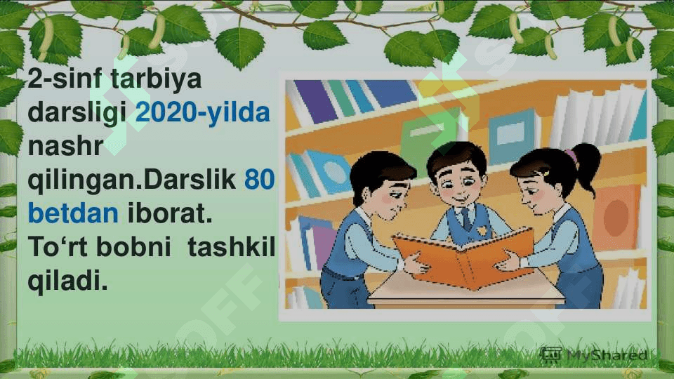 2-sinf tarbiya darsligini oʻrganish 2