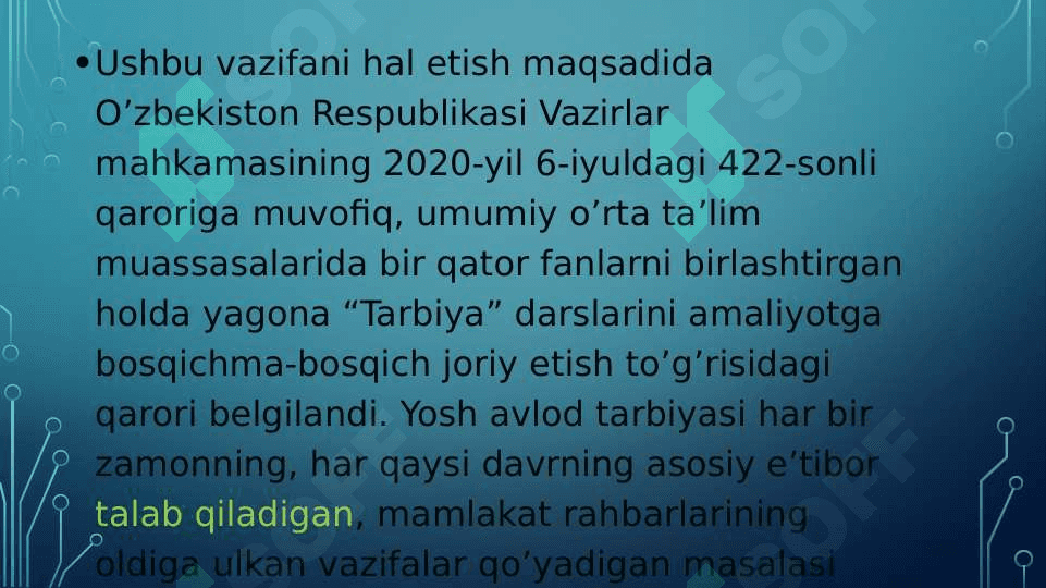 3 sinf tarbiya darsligini o’rganish 3