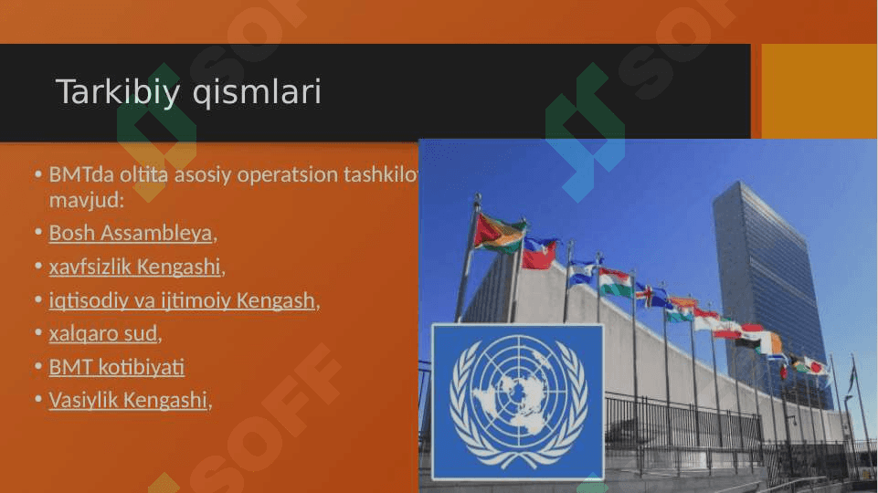 BMT ning qurоlsizlanish va хalqarо хavfsizlik uchun kurashi. 4