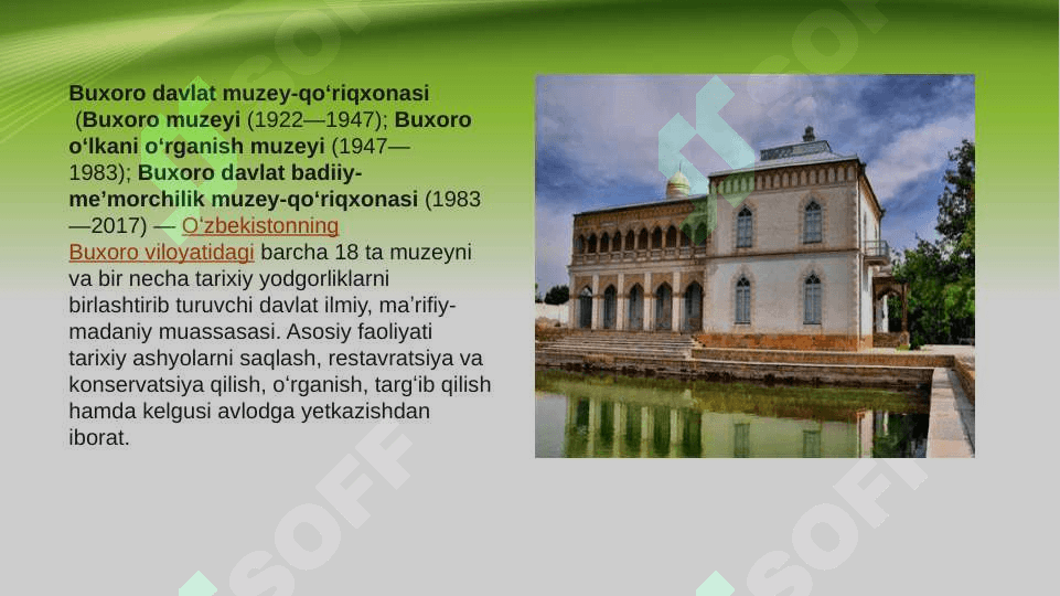 O'ZBEKISTONDAGI ENG KO'P ODAM TASHRIF BUYURADIGAN MUZEYLAR 2