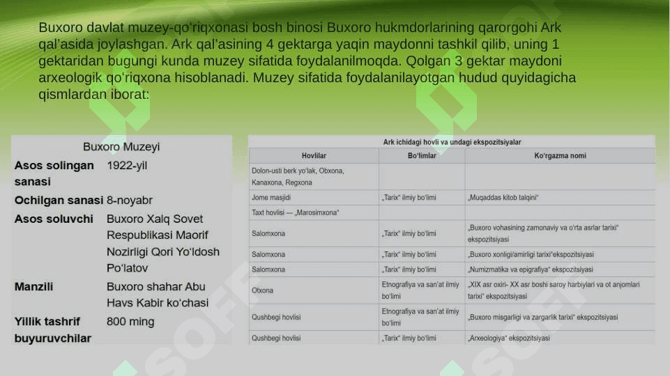 O'ZBEKISTONDAGI ENG KO'P ODAM TASHRIF BUYURADIGAN MUZEYLAR 4