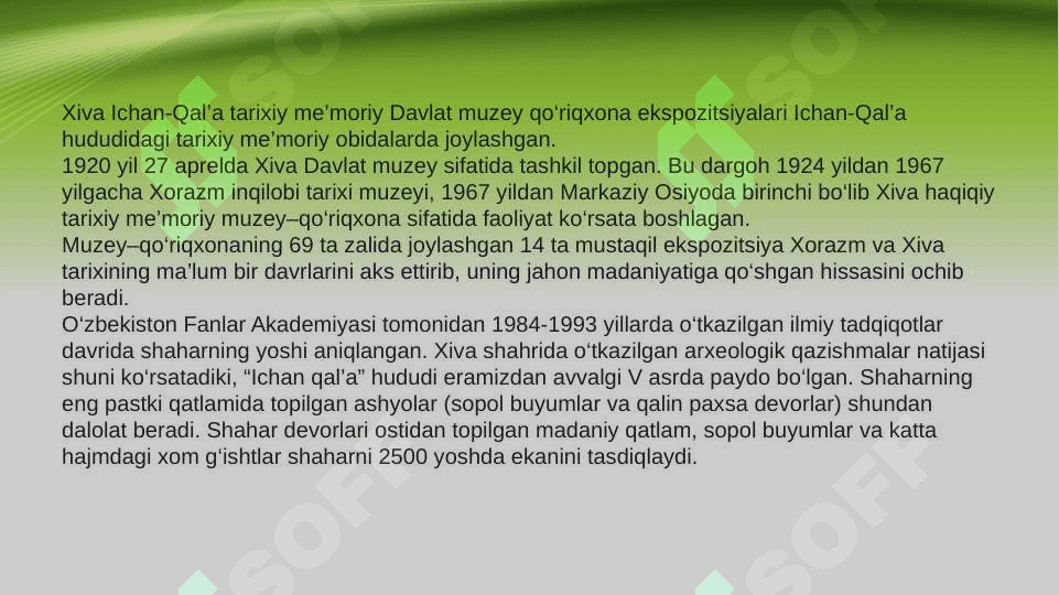 O'ZBEKISTONDAGI ENG KO'P ODAM TASHRIF BUYURADIGAN MUZEYLAR 7