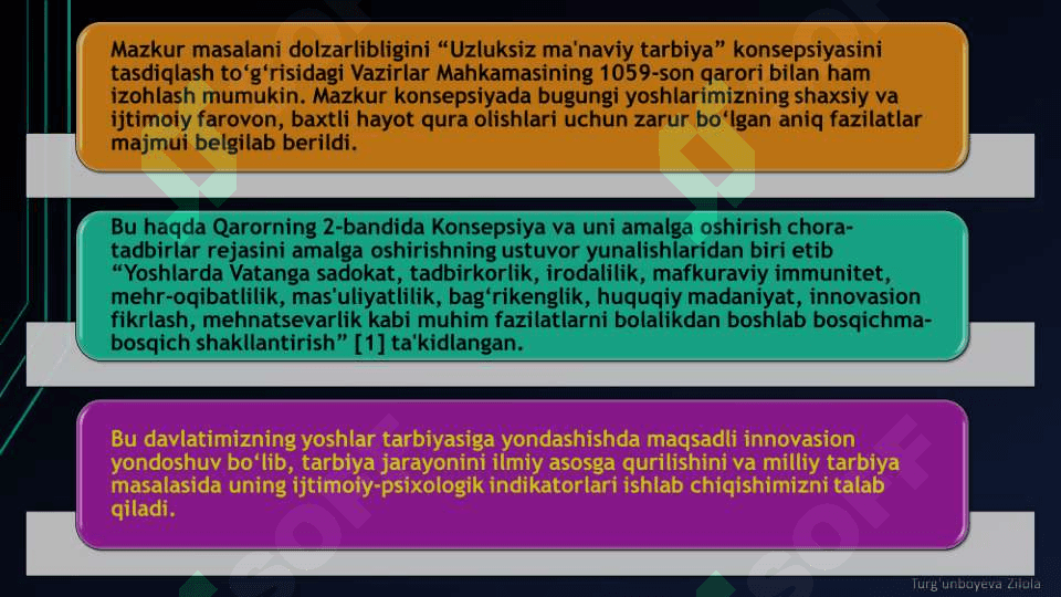 Sharqona tarbiya usullarini o’rganish 3