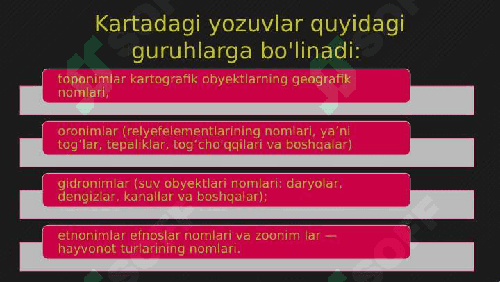 Shriftlarning asosiy turlari 2