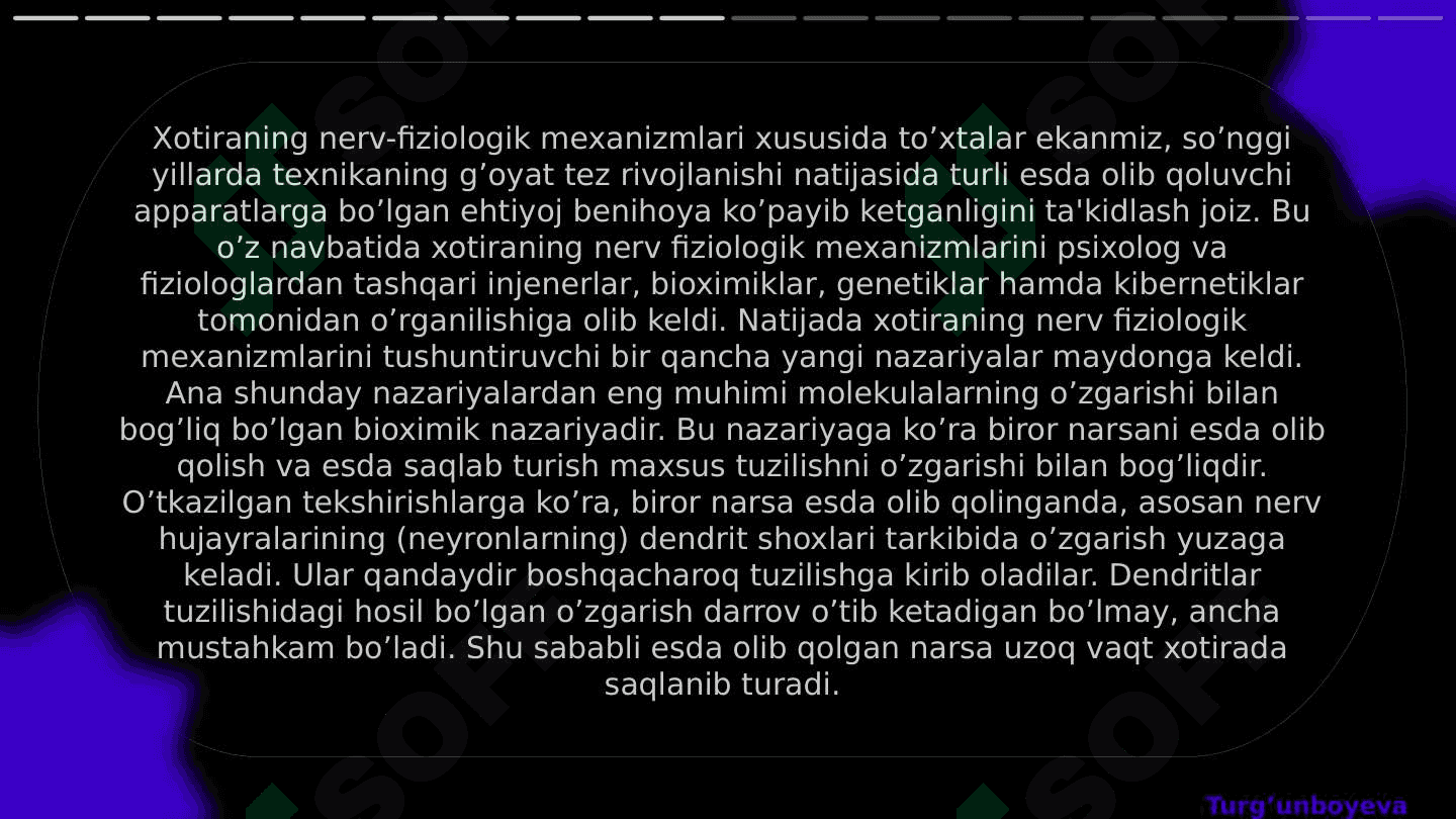 Xotira, xayol  va tafakkur psixologiyasi ready 8