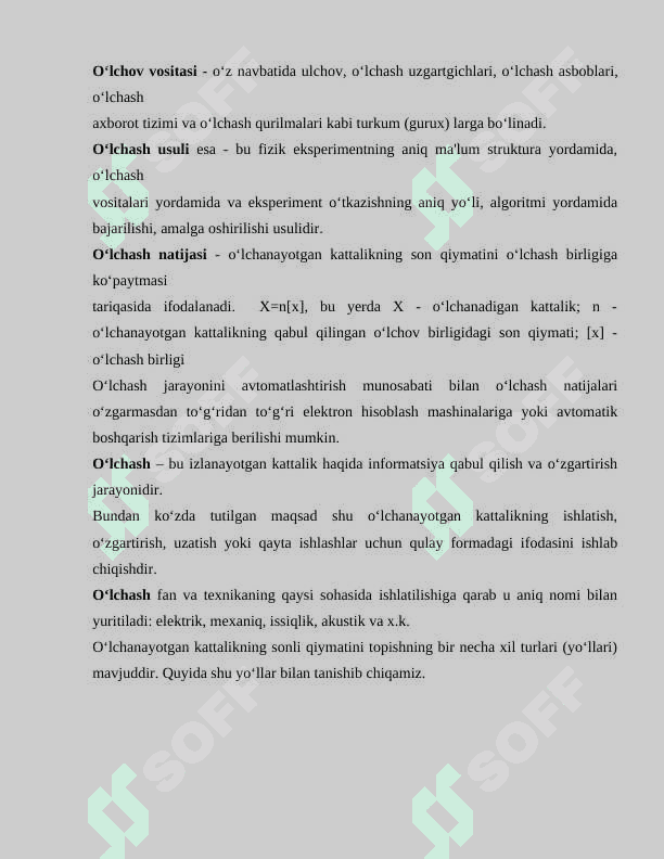 O‘lchash va nazorat qilish vositalari 3