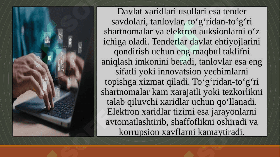 Davlat xaridlari tizimi 8