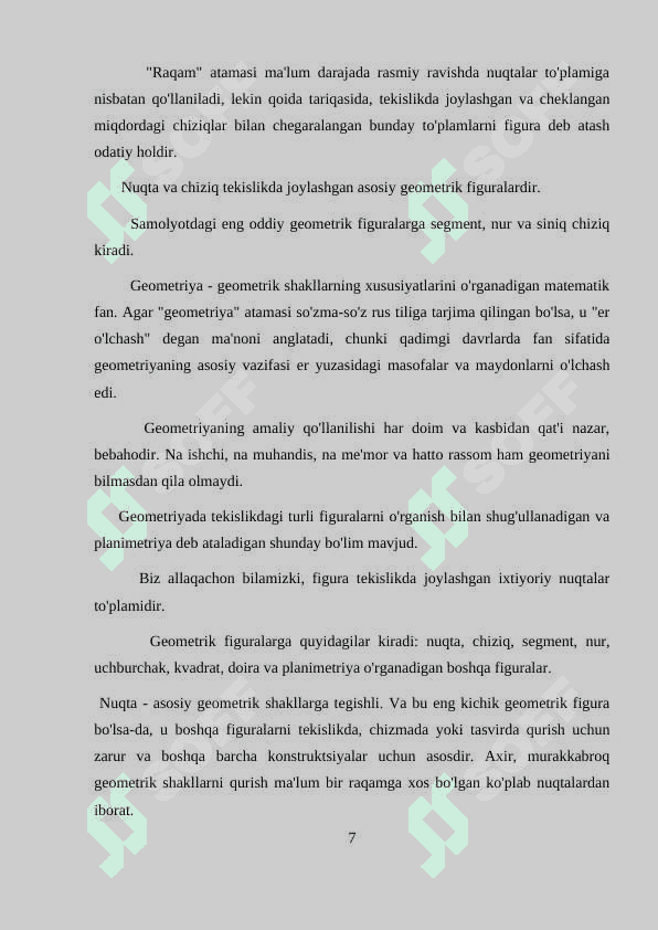 Asosiy geometrik tushunchalar 7