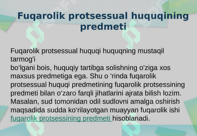 Fuqarolik protsessual huquqiga kirish 4