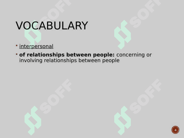 Interpersonal communication 4