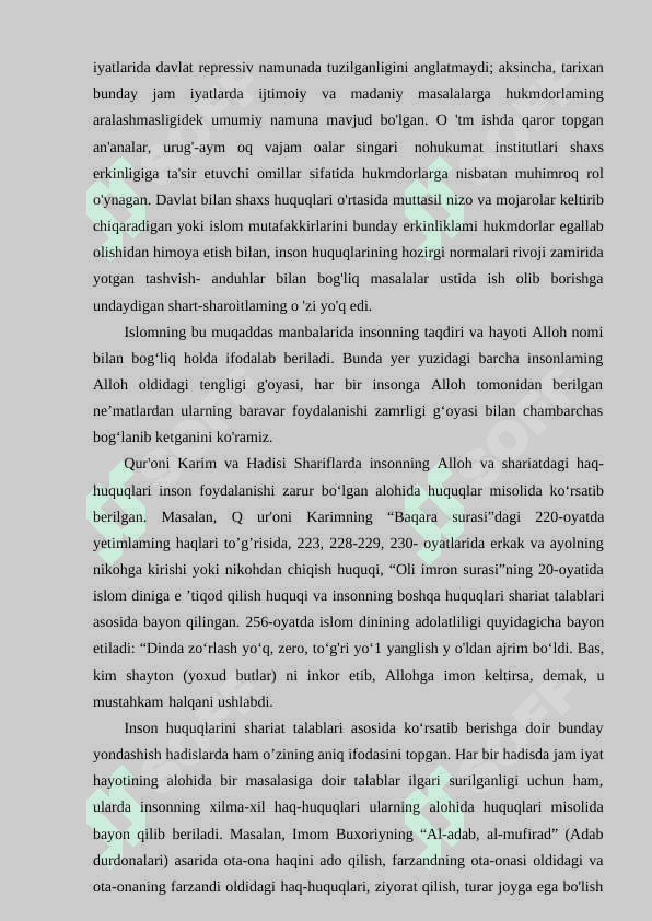 Islom dinida vatanparvarlik tuyg’ularining talqini 4