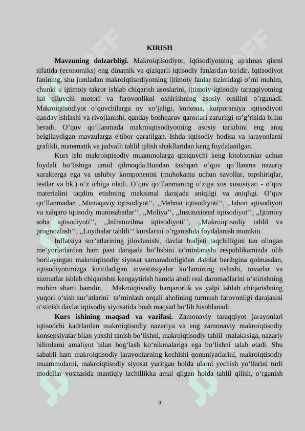Makroiqtisodiy ko’rsatkichlarning tarkibi va mohiyati 3