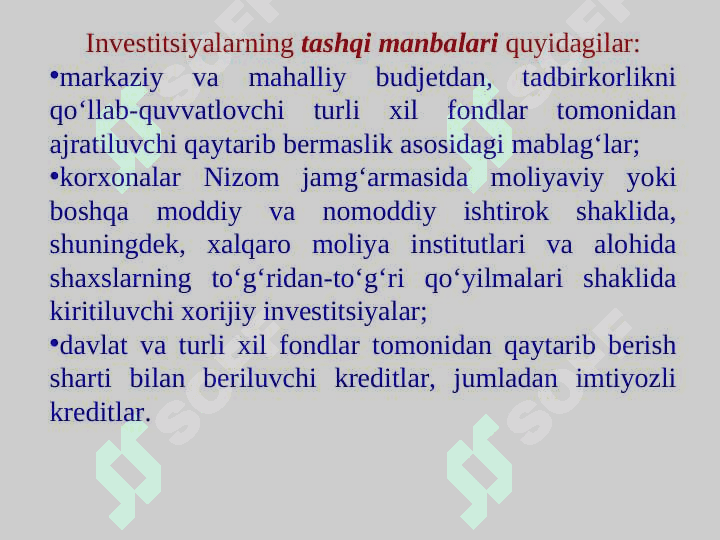 KORXONANING INVESTITSION FAOLIYATI pptx 7
