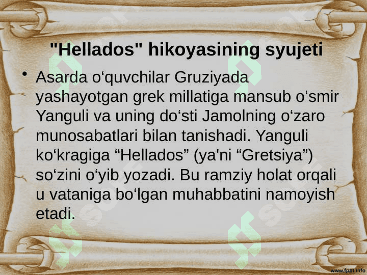 Nodar Dumbadzening "Hellados" hikoyasiga 3