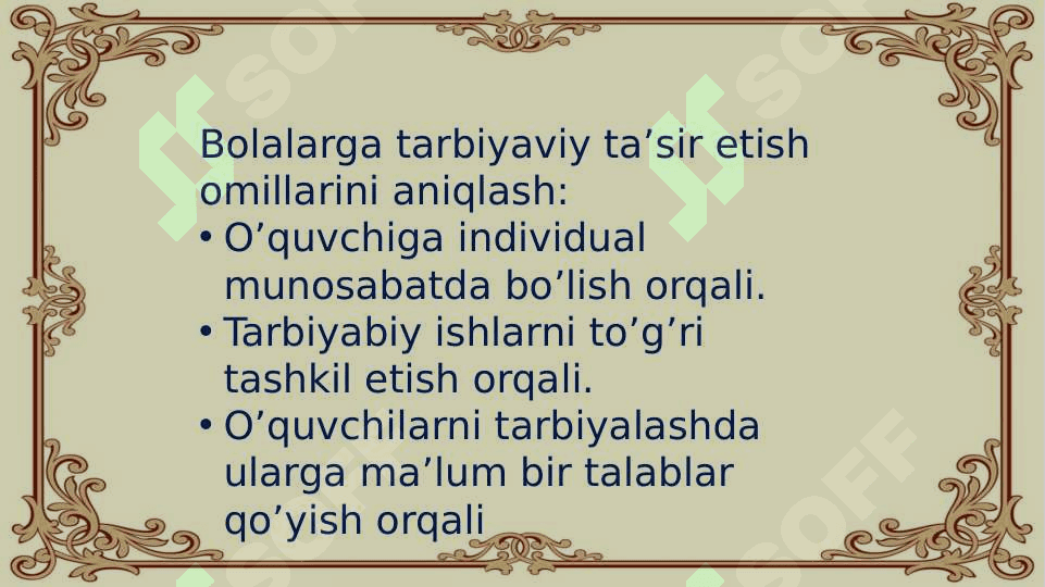 O’quvchilarni o’rganish metodikasi 2