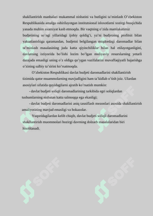 Viloyati soliq boshqarmasidagi amaliyot bo`yicha hisobot 3