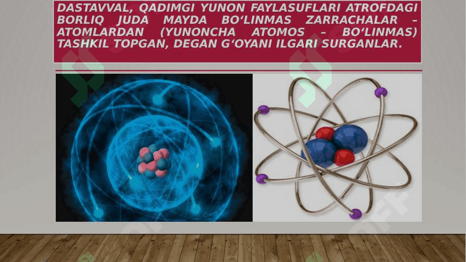 Atom massa.Molekulyar massa.modda miqdori va allotropiya 3