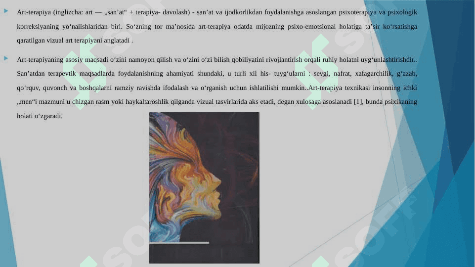 ART TERAPIYA USULLARI RASSOMLIK MOSLASHISH VA BOSHQA TEXNIKALAR 3