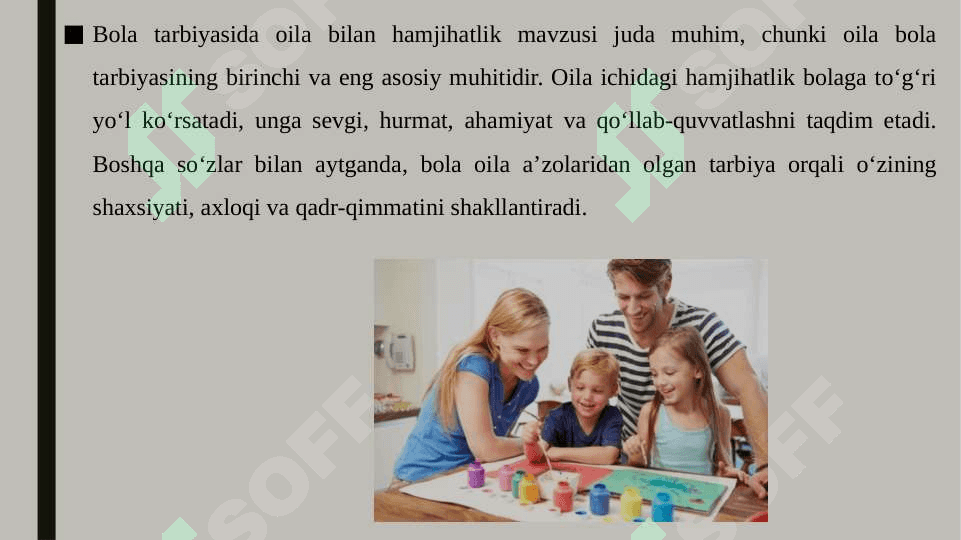 Bola tarbiyasida oila bilan hamjixatlik 3
