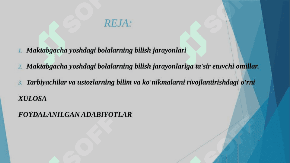 MAKTABGACHA TARBIYA YOSHIDA BILISH JARAYONLARI VA MEXNAT FAOLIYATINING XUSUSIYATLARI 2