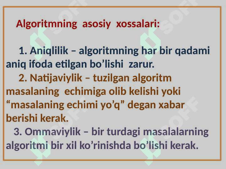 Chiziqli, tarmoqlanuvchi va takrorlanuvchi algoritmlarga oid masalalar. 6