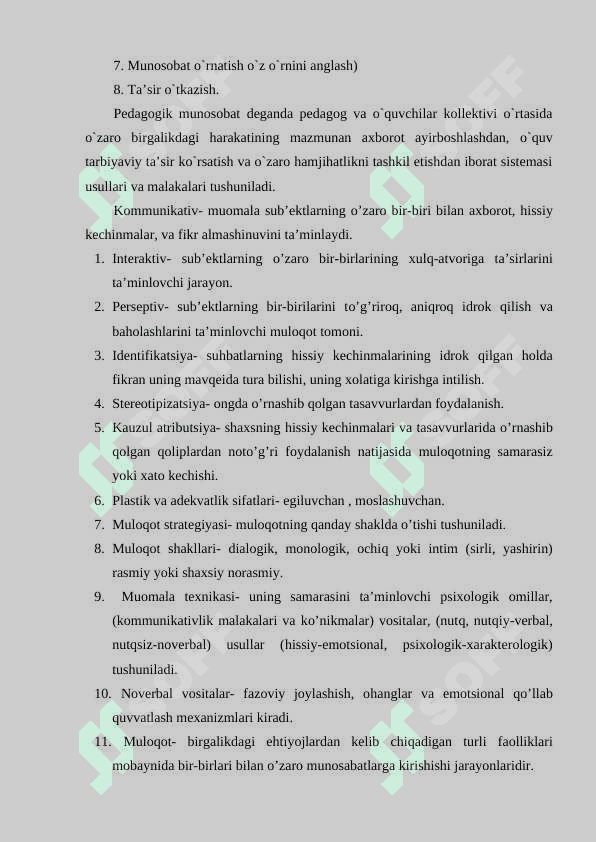 SHAXSLARARO MULOQOTDA BOSHQARISH USULLARI 6