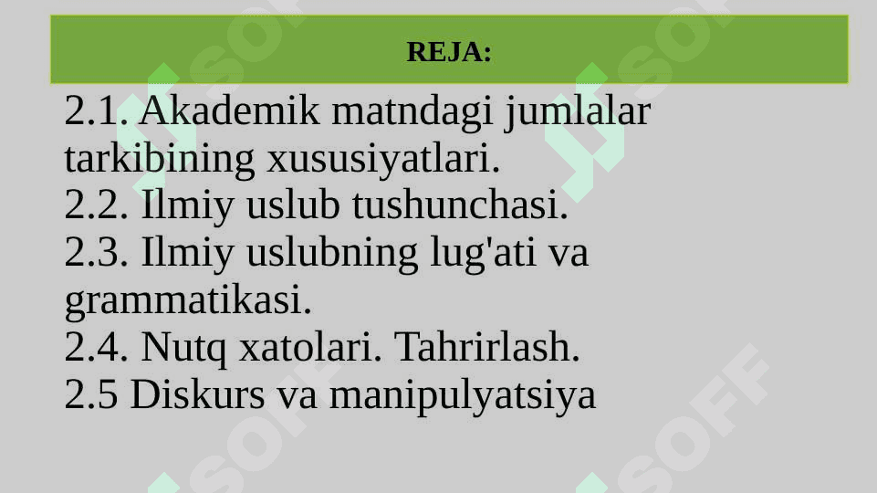 Ilmiy uslub. Akademik matn tuzilishi 2