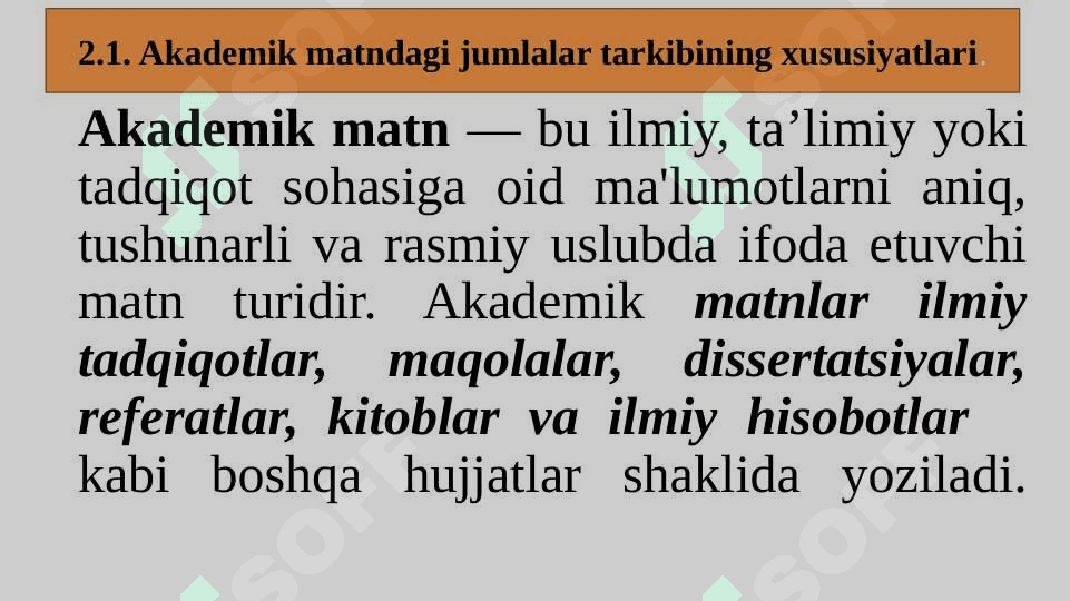 Ilmiy uslub. Akademik matn tuzilishi 3