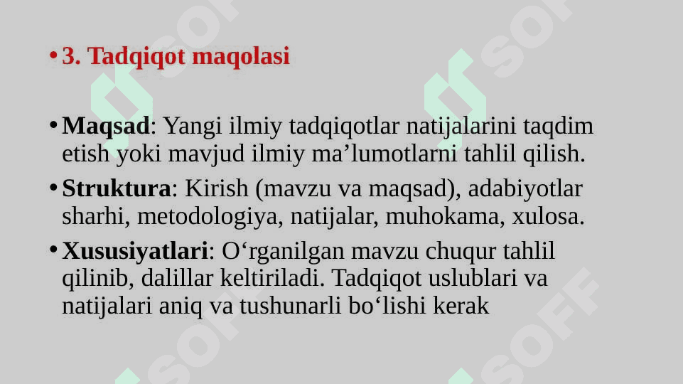 Ilmiy uslub. Akademik matn tuzilishi 8